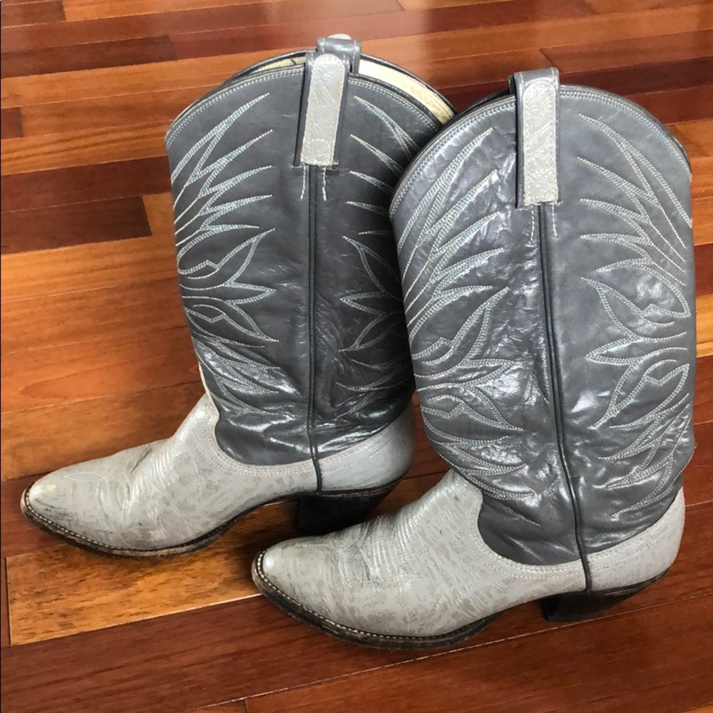 Size 7.5 Cowboy Boots - grey